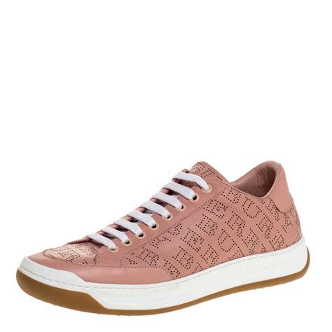 burberry pink leather|Burberry clear leather sneakers.